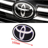 For Highlander Camry RAV4 CH-R CHR IZOA 160mm Front Grille ABS Hybrid 3d Glossy Emblem Replacement Auto Modification