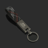 Audi Logo Oxford Webbing Metal Car Keychain