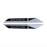 4pcs Skoda SUPERB KODIAQ KAMIQ KAROQ ABS Car Fender Side Sticker Decal Emblem Badge