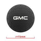 2pcs/set GMC Logo PVC Waterproof Car Water Coaster