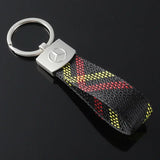Mercedes Benz Nylon Metal Car Keyring Pandant Auto Key Chain Holder