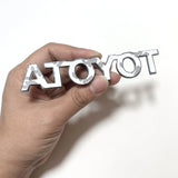 Metal Car Letter Badge Rear Trunk Side Decal Sticker for Toyota