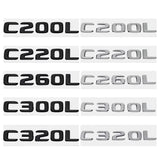 Mercedes Benz C200L C220L C260L C300L C320L ABS Car Rear Sticker