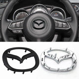 Mazda ABS Car Steering Wheel Sticker Auto Emblem Badge Decal
