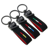BMW F12 Logo Suede Car Keychain Pendant Key Chain Holder