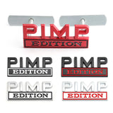 Jeep PIMP Edition Metal Car Front Grille Emblem Badge Auto Rear Sticker Decal