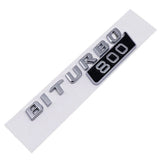 Mercedes Benz BITURBO 700 800 900 Logo ABS Car Rear Sticker