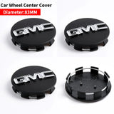 60/83mm 4pcs Car Wheel Center Cover for GMC Logo Sierra Yukon Savana Terrain Acadia Canyon Envoy Safari Car Hub Caps Accessories