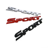 3D Metel Sport Logo Car Sticker Trunk Auto Emblem Badge Door Decals for Highlander Sport Logo SUV C-HR BMW HONDA VW Ford