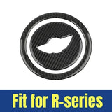 Carbon Fiber Car Steering Wheel Stickers Auto Decal Decoration for Mini Cooper
