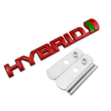 13.4x2cm Car Trunk Front Girlle Badge Sticker for Toyota Hybrid Yaris Avalon Auto Whole Body Emblem Decal Exterior Accessories
