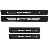 Mercedes Benz AMG Carbon Fiber Car Door Threshold Scratch Proof Sticker Decal