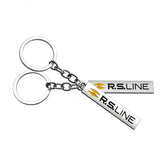 Renault RS LINE Logo Metal Car Key Rings Keychain Pendant