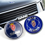 50mm SAAB SCANIA Logo ABS Car Front Hood Emblem Badge Sticker