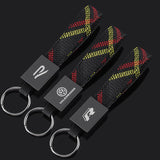 Volkswagen VW R Oxford Webbing Car Keychain Pendant Key Chain Holder