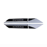 4pcs Skoda SUPERB KODIAQ KAMIQ KAROQ ABS Car Fender Side Sticker Decal Emblem Badge