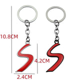 MINI Cooper S Logo Metal Car Key Pendant KeyChain Keyring
