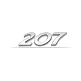 Peugeot 206 207 208 301 307 308 Metal Car Rear Sticker Trunk Letter Emblem Badge Decal