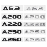 Mercedes Benz A63 A200 A220 A250 A260 ABS Car Rear Sticker Decal