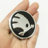 42mm Skoda Aluminum Alloy Car Steering Wheel Sticker