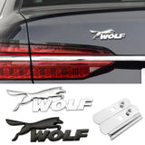 Ford Wolf Logo Metal Car Front Grille Emblem Trunk Badge Sticker Decal