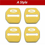 4pcs/set Ford Stainless Steel Car Door Lock Cover Protection