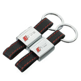 Audi RS Sline Car Logo Metal Keychain Key Rings Holder Pendant