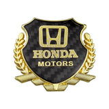 Honda Metal Carbon Fiber Car Rear Sticker Shield Trunk Emblem Badge Decal