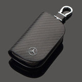 Mercedes Benz Carbon Fiber Car Key Bag Key Case Cover