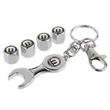 4pcs/set Chrysler Mopar Logo Car Air Valve Stem Cap Auto Tyre Valve Covers with Wrench