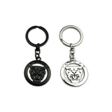 Jaguar Head Logo Metal Car Key Rings Keychain Pendant