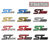 7.9x2.7cm Ford ST Line Metal Car Side Sticker Trunk Emblem Badge Decal