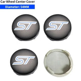 4pcs/set 54/55/59/66/68mm Ford RS Car Wheel Center Hub Caps Hub Covers