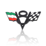 Chevrolet V8 Flag Metal Car Rear Sticker Decal Auto Trunk Emblem Badge