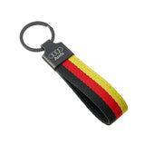 Audi Logo Nylon Webbing Metal Keyring