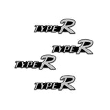 4pcs/set Honda Mugen Typer Metal Car Stereo Sticker Auto Audio Emblem Decal