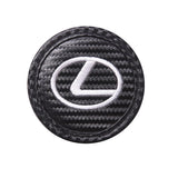 2pcs/set Lexus Carbon Fiber Car Water Coaster Non-slip Mat