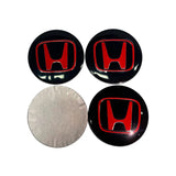 4pcs/set 56mm Honda Car Wheel Center Hub Cap Sticker Decal