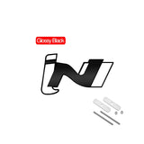 Hyundai iN Logo Metal Car Front Grille Emblem Badge Rear Sticker Decal