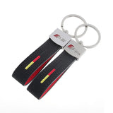 Audi Sline RS Metal Suede Keychain