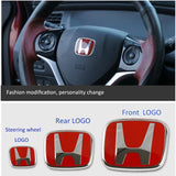 Car Emblem for Honda Steering Wheel Sticker