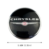 4pcs/set 56mm Chrysler Car Wheel Center Hub Cap Sticker Decal