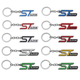 Ford ST Line Logo Metal Car Keychain Keyring