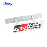 Car Logo Head Grille Rear Badge for GR Toyo Gazoo Racing Yaris Prius Supra Corolla Camry Crown Prado Corolla Sienta Hilux