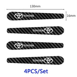 Toyota Carbon Fiber Car Door Bowl Handle Anti-collision Protective Stickers Scratches Film
