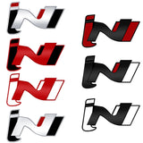 Hyundai iN Logo Metal Car Front Grille Emblem Badge Rear Sticker Decal