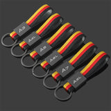 Audi A4L A6L A8L A3 A5 A7 Car Logo Metal Keychain Keyring Pendant