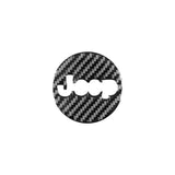 Jeep Wrangler 2011-2017 2012 2013 2015 2016 Carbon Fiber Car Trim Steering Wheel Center Sticker Badge