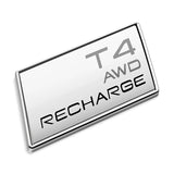 Volvo T3 T4 T5 T6 T8 AWD RECHARGE Logo Metal Car Rear Sticker Decal Emblem Badge