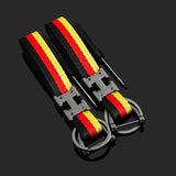 Audi RS Sline Logo Metal Nylon Webbing Car Keychain